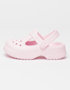 Crocs Крокс с релефно лого Бледо розово