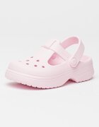 Crocs Крокс с релефно лого Бледо розово