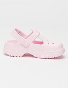 Crocs Крокс с релефно лого Бледо розово