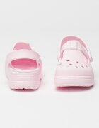 Crocs Крокс с релефно лого Бледо розово