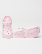 Crocs Крокс с релефно лого Бледо розово