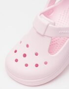 Crocs Крокс с релефно лого Бледо розово
