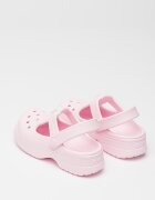 Crocs Крокс с релефно лого Бледо розово