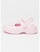 Crocs Крокс с релефно лого - Бледо розово