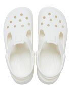 Crocs Крокс с релефно лого Мръснобял