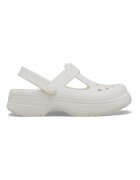 Crocs Крокс с релефно лого Мръснобял