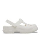 Crocs Крокс с релефно лого - Мръснобял
