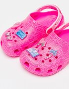 Crocs Крокс с тема Barbie Неоново розово/Сребрист
