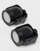 Crocs Метален джибиц Jibbitz™ с фенерче Черен