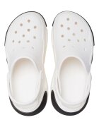 Crocs Полускосен крокс с отворена пета Бял