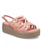 Crocs Сандали Brooklyn Strappy Low Wedge - Розово