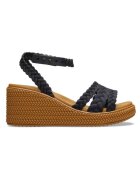 Crocs Сандали Brooklyn Woven Ankle Strap Wedge - Черен