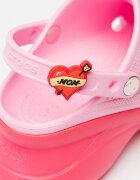 Crocs Сърцевиден джибиц Бледожълт/Аленочервен