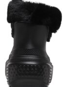 Crocs Унисекс боти с еко пух и лесно обуване Черен