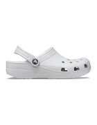 Crocs Унисекс гумиран крокс с лого - Бял