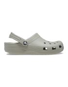 Crocs Унисекс гумиран крокс с лого - Светло сив