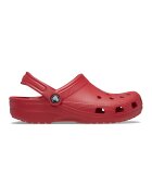 Crocs Унисекс гумиран крокс с лого - Тъмночервен