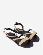 Dasha Suede Flat Sandals - Сиво-кафяв