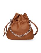 David Jones Чанта Bucket от еко кожа с презрамка с верижка