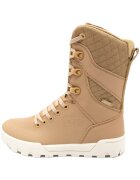 DC Shoes Дамски боти Nadene High Leg Leather Lace-up - бежови