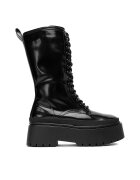 DeeZee Дамски боти 13123-37 - текстил - черни