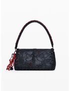 DESIGUAL Чанта за рамо от еко кожа с тема Mickey Mouse - Червен/Антрацитно черно