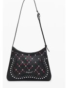 DESIGUAL Дамска черна чанта 25WAXP38 - Червен/Черен