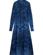 DESIGUAL Дамска рокля-риза - Синя - 100% вискоза