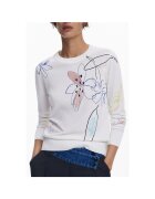 DESIGUAL Дамски пуловер 25wwjf33 - флорален модел