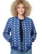 DESIGUAL Дамско яке Prunilda - капитонирано - синьо - памук и полиестер
