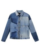DESIGUAL Дънково яке Umberto - синьо - памук - за жени и мъже