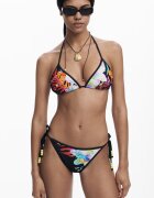 DESIGUAL Долна част на бикини с флорален принт Многоцветен