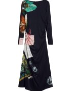 DESIGUAL Ежедневна рокля Дамска - Черна - 97% вискоза - 3% еластан