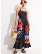 DESIGUAL Плажна дълга рокля с флорална щампа