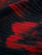 DESIGUAL Плисиран флорален шал Червен/Черен