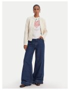 DESIGUAL Преходно яке - бяло - 55% полиестер - 45% вискоза - с цип - джобове с цип