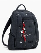 DESIGUAL Раница с детайли Mickey Mouse Въглен сиво