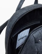 DESIGUAL Раница с детайли Mickey Mouse Въглен сиво