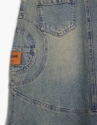 DESIGUAL Разкроена пола Прашно синьо