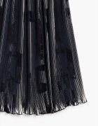 DESIGUAL Разкроена пола с еластична талия Слонова кост/Ултрамарин синьо