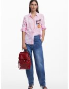 DESIGUAL Риза с фотопринт - Пастелнорозов