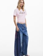 DESIGUAL Шал с принт Кралско Синьо