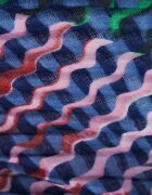DESIGUAL Шал с принт Кралско Синьо