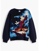 DESIGUAL Суитшърт с шарка на Minnie Mouse - Черен/Син