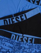 Diesel Боксерки Damien - 3 чифта Пастелносин/Черен