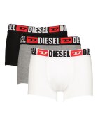 Diesel Боксерки Damien с лого на талията - 3 чифта Бял/Черен/Сив