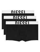 Diesel Боксерки Damien с лого на талията - 3 чифта Черен