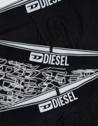 Diesel Боксерки Damien с монограм - 3 чифта Черен/Бял
