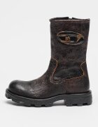 Diesel Кожени ботуши до глезена Hammer Тъмнокафяв