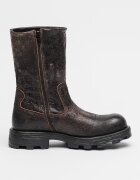 Diesel Кожени ботуши до глезена Hammer Тъмнокафяв